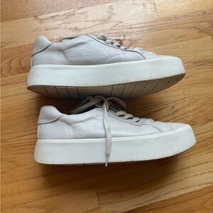 Vince Platform Leather Sneakers